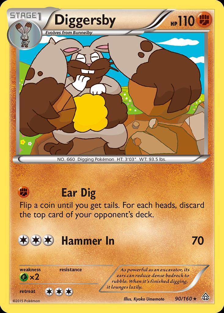 Pokemon Diggersby (90/169) Primal Clash LP