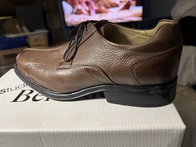Studio Belvedere Bay Bridge Men's Pebbled Leather Shoes Oxfords US Size 11 E3