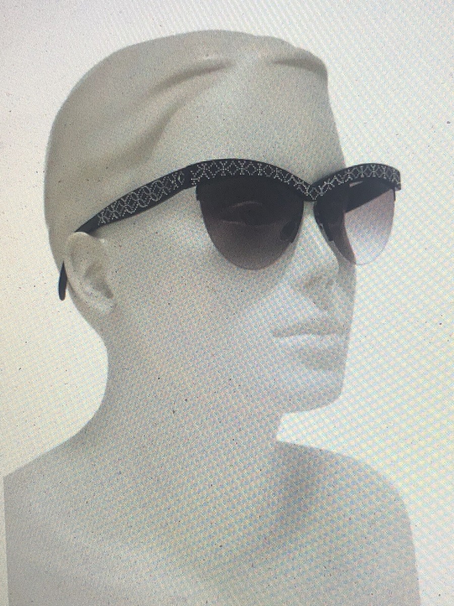 NEW Alaia 60mm Cat Eye Sunglasses Italy Black & Gray 7332042