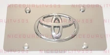 3D Toyota Front Stainless Steel Finished License Plate Frame Holder