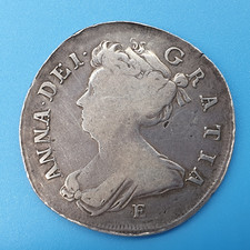 Queen Anne 1708 Post-Union Milled Silver Half Crown