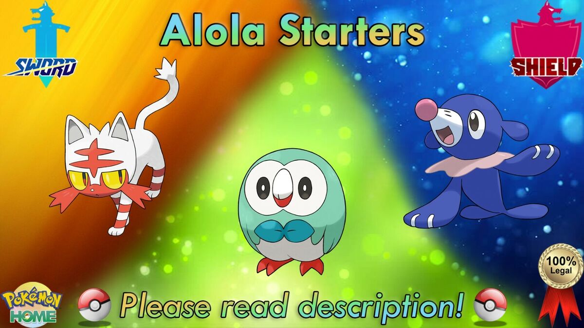 Pokemon Sword&shield // Shiny 6IV STARTERS BUNDLE 6 (Instant Download) 