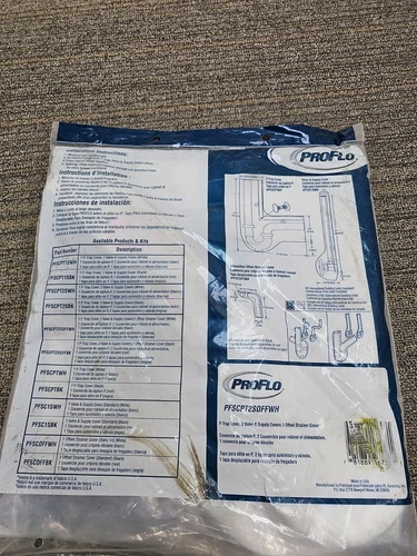 (QTY 2) PROFLO White Soft Supply Cover PFSCPT2SOFFWH P-Trap Cover Offset - Picture 5 of 7