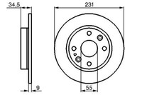 2X Bosch 0 986 478 242 Bremsscheibe FüR Mazda