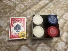 Bicycle Standard Poker Playing Cards and 100 Poker Chips