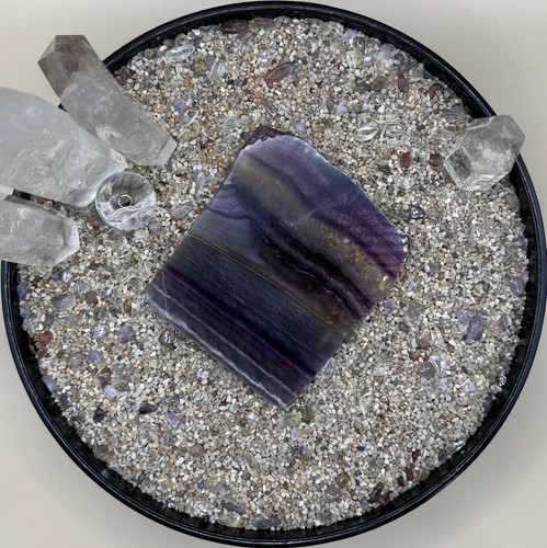 Purple Fluorite Slab – 10.1 x 9cm | 200g | Focus & Spiritual Growth - Picture 2 of 5