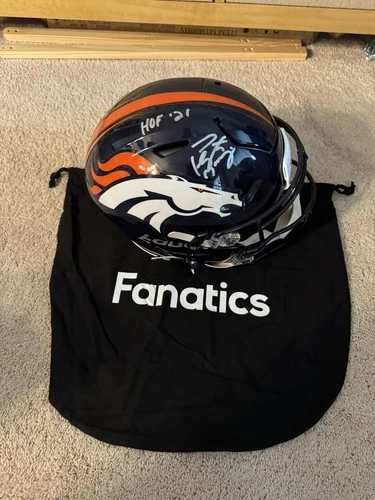 Peyton Manning Denver Broncos Signed Speed Flex Hof Inscribed