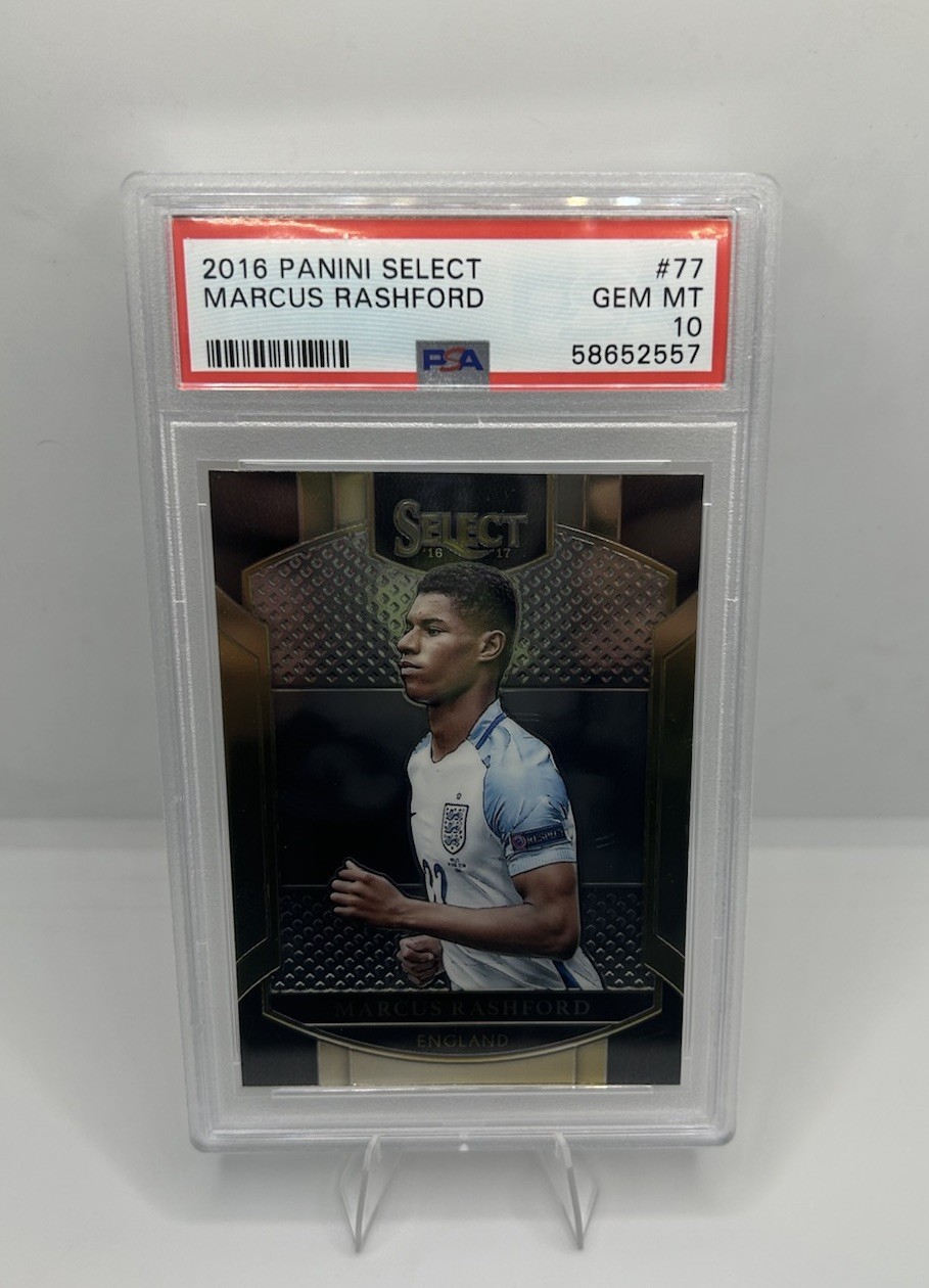 2016-17 Panini Select Marcus Rashford ROOKIE #77 PSA 10