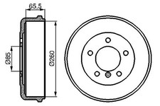 Tambour de frein Mercedes 611