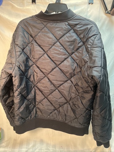 Dickies gesteppte Bomberjacke schwarz Full Zip Herren Large - Bild 5 von 7