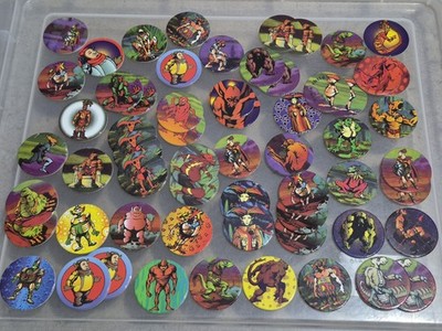 1995 Stack n Smack Planet Zed, USA, POG Milk Cap Vintage Werbung. Restposten.