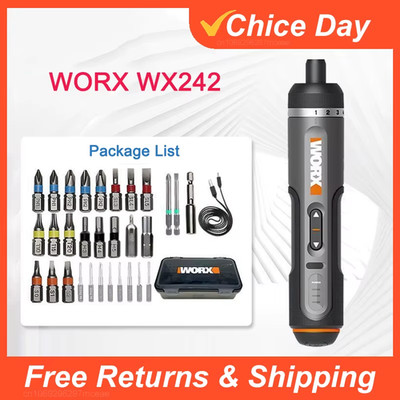 Worx 4V Mini Electrical Screwdriver Set WX242 Smart Cordless Electric Screw Driv