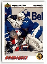 Stephane Fiset 1991-92 Upper Deck Quebec Nordiques #452b