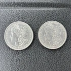 Lot 2 1888 & 1891 Morgan Silver Dollar Rare $1 Coins Philadelphia 0.900 Silver