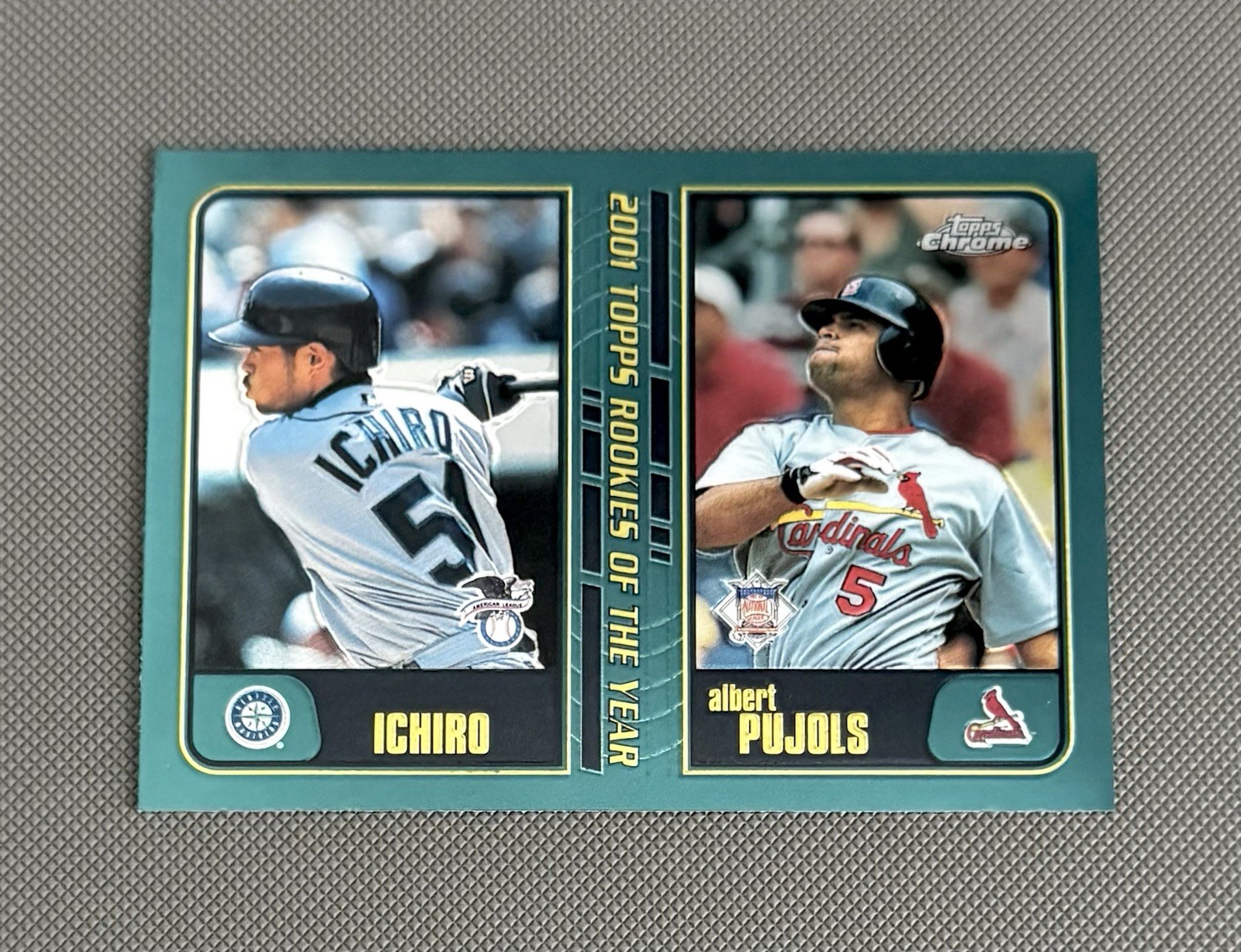 Albert Pujols 2001 Topps Chrome Traded #T99 Rookies of the Year (w