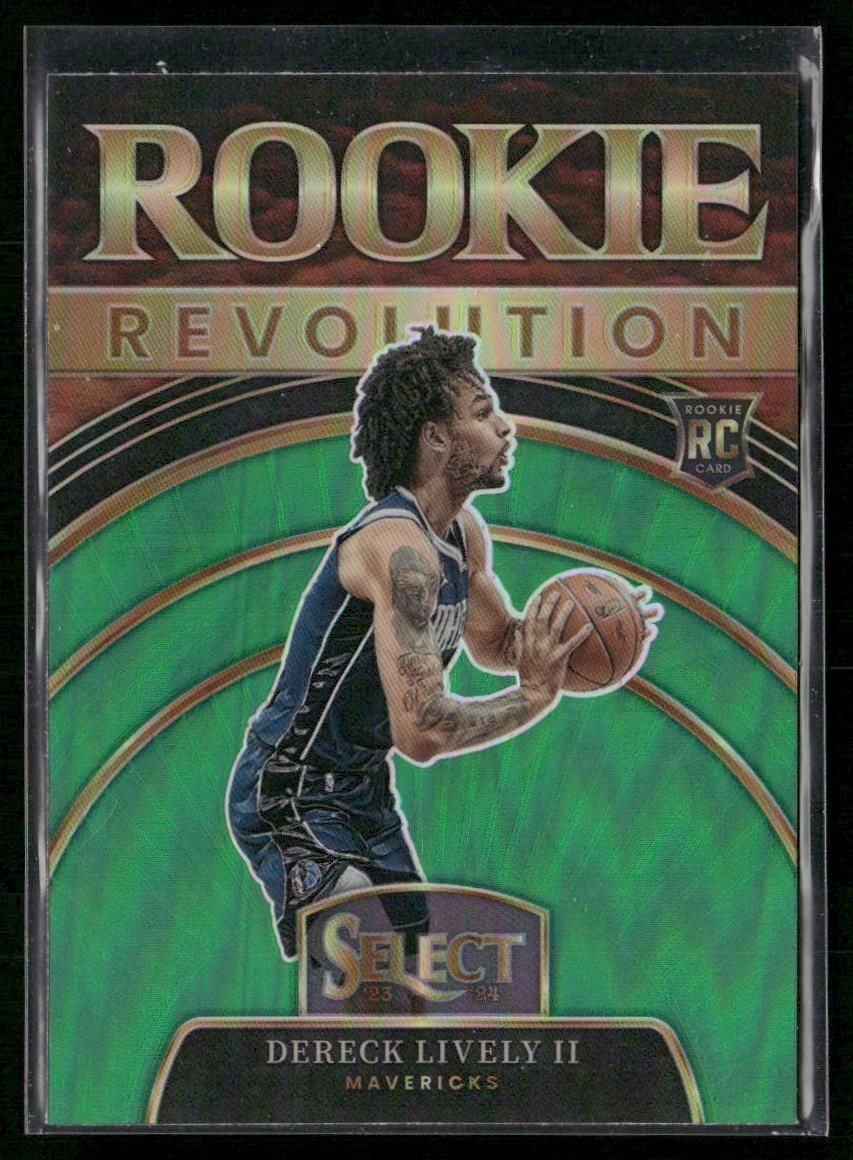 2023-24 Panini Select - Rookie Revolution Dereck Lively #7 Green Prizm (RC)