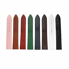 8mm-22mm Watch Band Flat Leather Watch Strap Ultra Thin