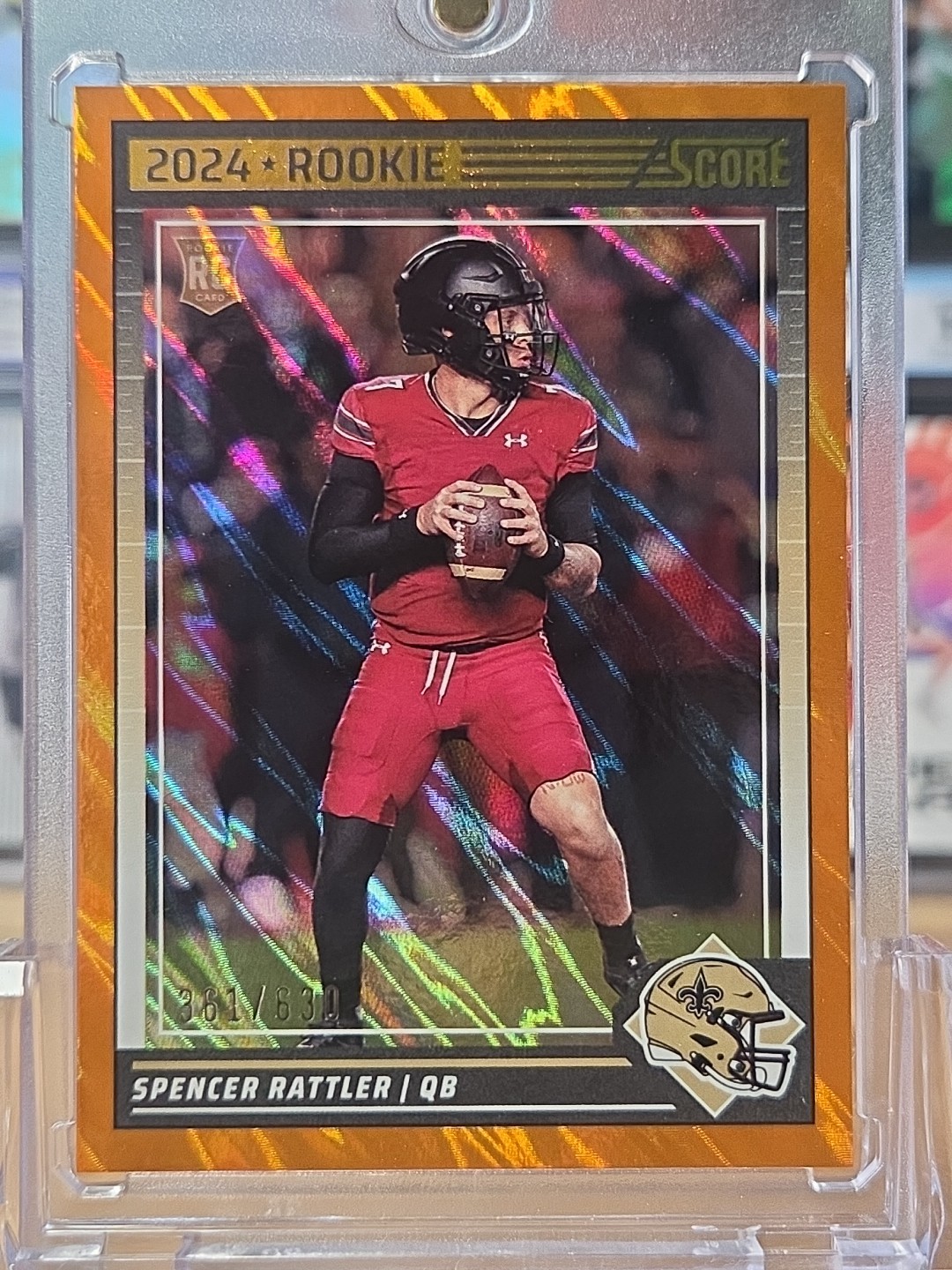 2024 Score - Rookies Spencer Rattler #345 Lava /630 (RC)