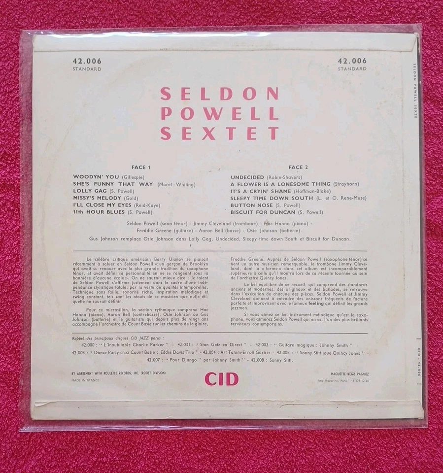 LP/SELDON POWELL/1ER PRESSAGE FRANCAIS 1961 MONO EXCELLENT ÉTAT NM/EX++(NM-) - Photo 2/4