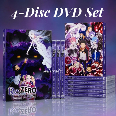 DVD Re:Zero-Starting Life in Another World (Season 1 3 + 2 OVA) Eng/Jap Audio