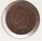 US Rare Old West 1901 Indian Head Penny Coin American Collection Shield Cent USA