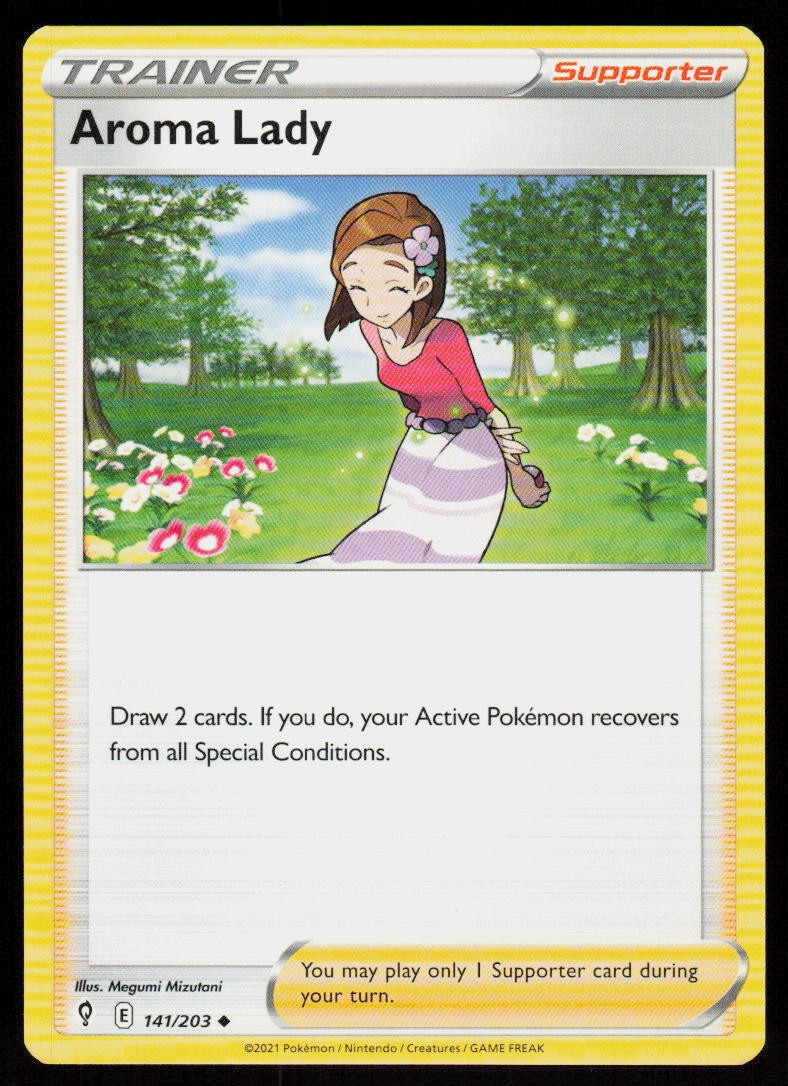 Aroma Lady 141/203 Uncommon Evolving Skies Pokemon Near Mint