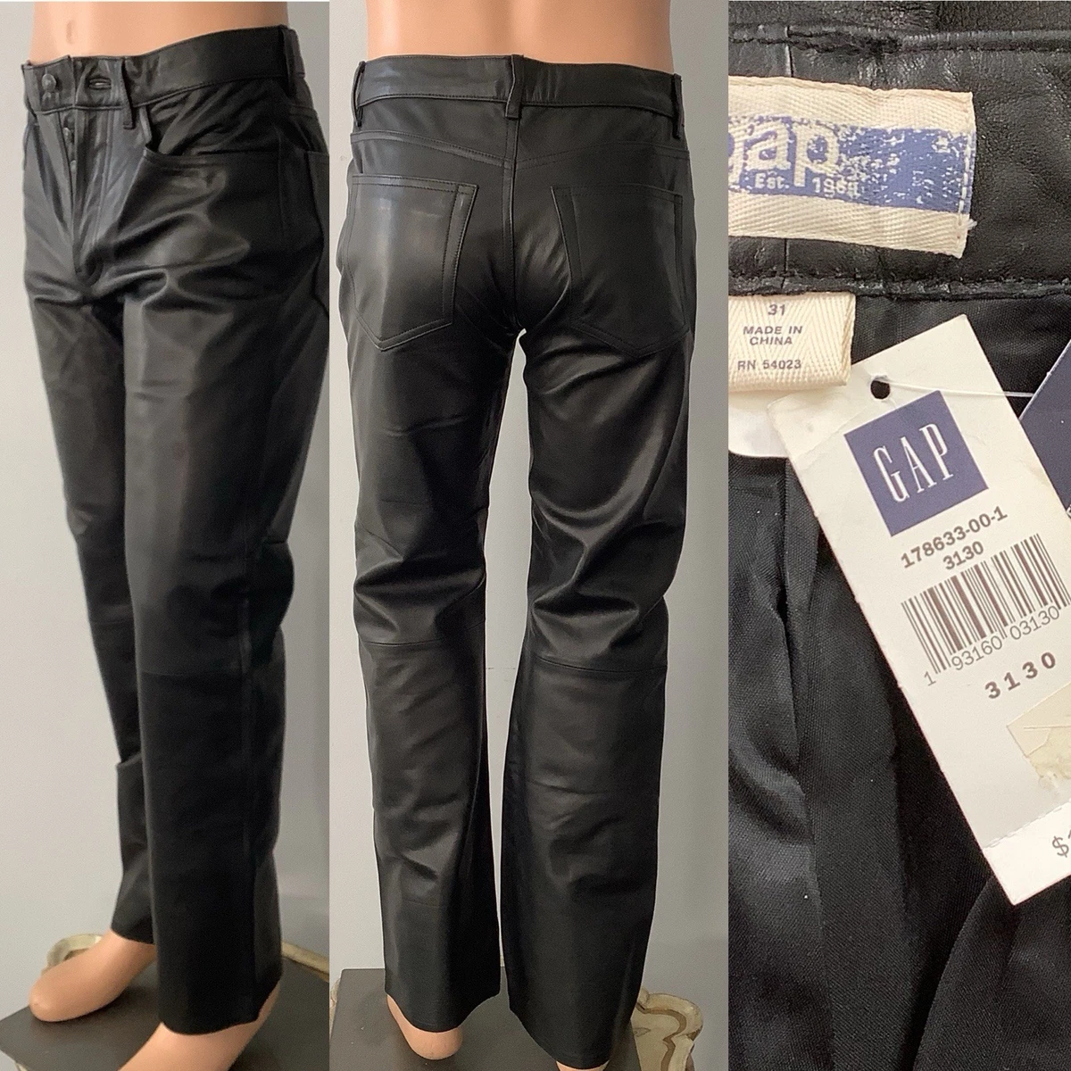 Gap Leather Regular Size Pants for Men for sale | eBay