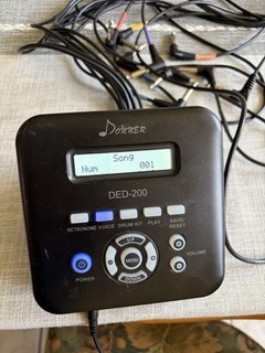 (K) Donner DED 200 Electronic Drum Set Sound Module Brain w/ Harness