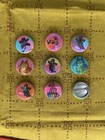 Lot Of 9 😸☕️ Handmade 🌼👻 1 Inch Cat, Ghosts & Flower Pin Buttons Pinbacks Set — photo 2
