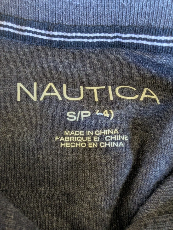 Nautica Boys S/P (Size 4) Polo Shirt Uniform Navy New Without Tags NWOT - Image 2 of 4