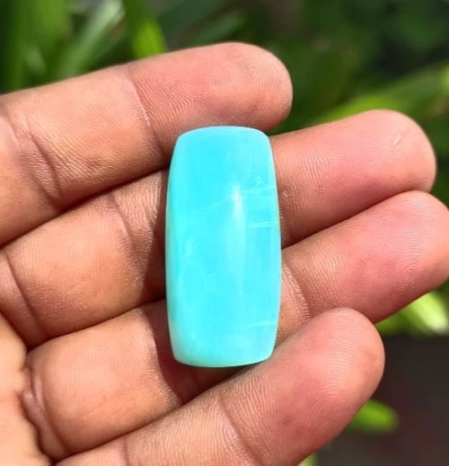 Cojín de ópalo peruano azul natural corte cabujón piedras preciosas sueltas 33 cuidados 1 pieza Foto 2 de 4
