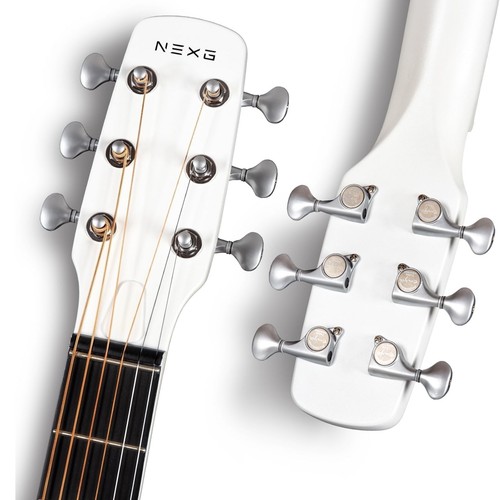 Enya NEXG 2 Carbon Fibre Acoustic Smart Guitar - V1 Upgrade - White - Picture 10 of 16