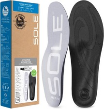 SOLE Active Medium Insoles - Custom Moldable Orthotic Support for Any Arch Type