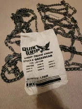 Quick Grip Light Truck Tire Chains QG2229CAM one new pair in bag 