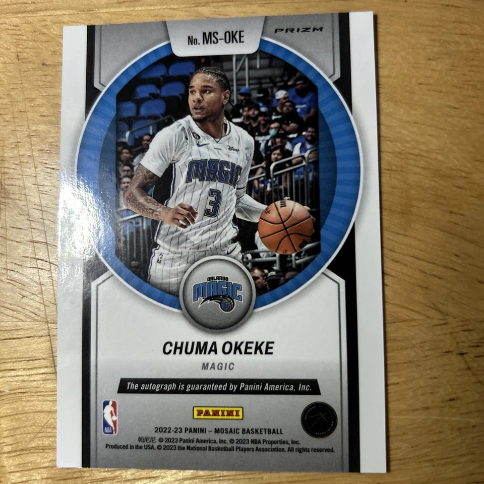 2022-23 Panini Prizm Sensational Signatures Chuma Okeke #SS-CO Auto - Image 4 of 4