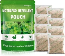 12 Pack Mouse Repellent Pouches, Peppermint Oil to Repel Mice and Rats, Mouse De