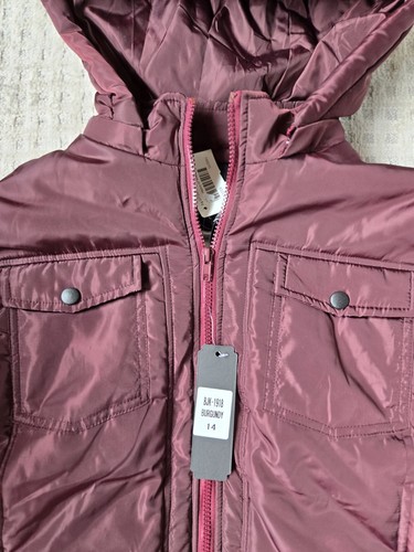 Daniel L Kids Burgundy Warm Jacket. Size: 14 - Picture 5 of 14