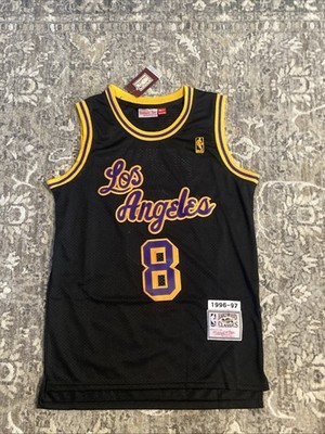 Kobe Bryant Los Angeles Lakers #8 M&N 1996-97 Jersey XXL Black