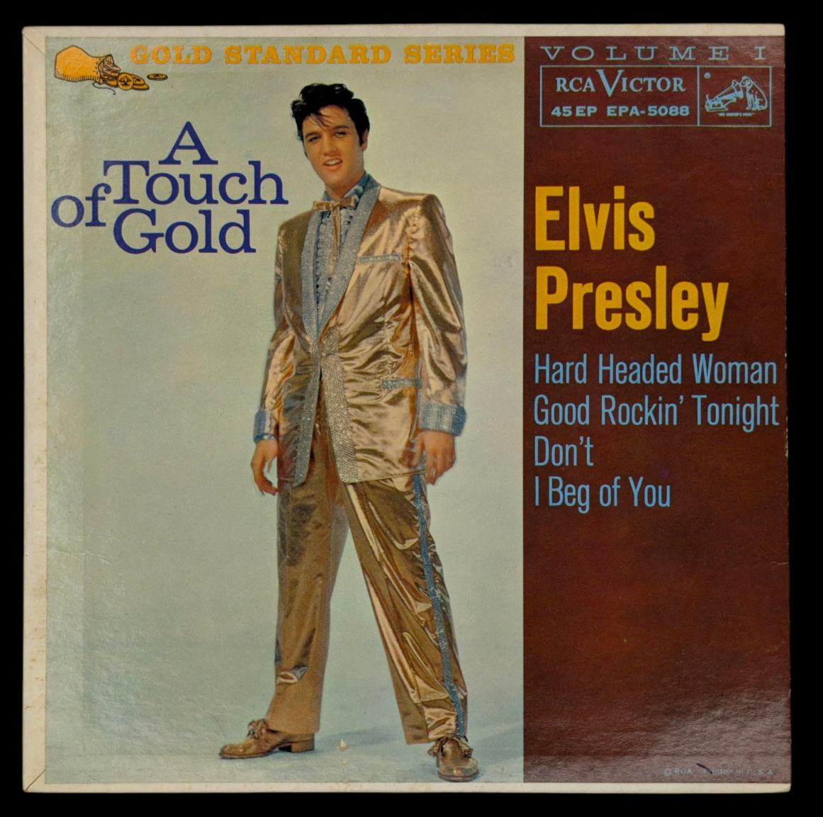 Elvis Presley – A Touch Of Gold Volume I EPA-5088, Maroon labels, US, 1959