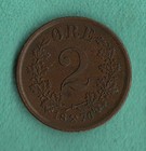 1876 Norway 2 Ore Coin - Norway 2 öre - XF — photo 1