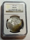 1896-P Blast White Beautiful Toned Morgan Silver Dollar NGC MS63* STAR