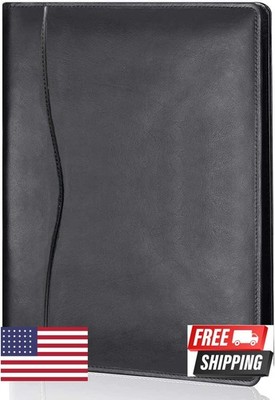 Leather Portfolio Folder Padfolio, Business Padfolio Organizer Document Planner