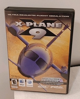 X-Plane 9 PC Flight Simulator Mac/PC Cib Complete in Box Tested