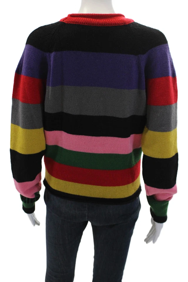 Suéter Etro Mujer Lana Manga Larga Rayas Gráfico Multicolor Talla 42 Foto 3 de 4