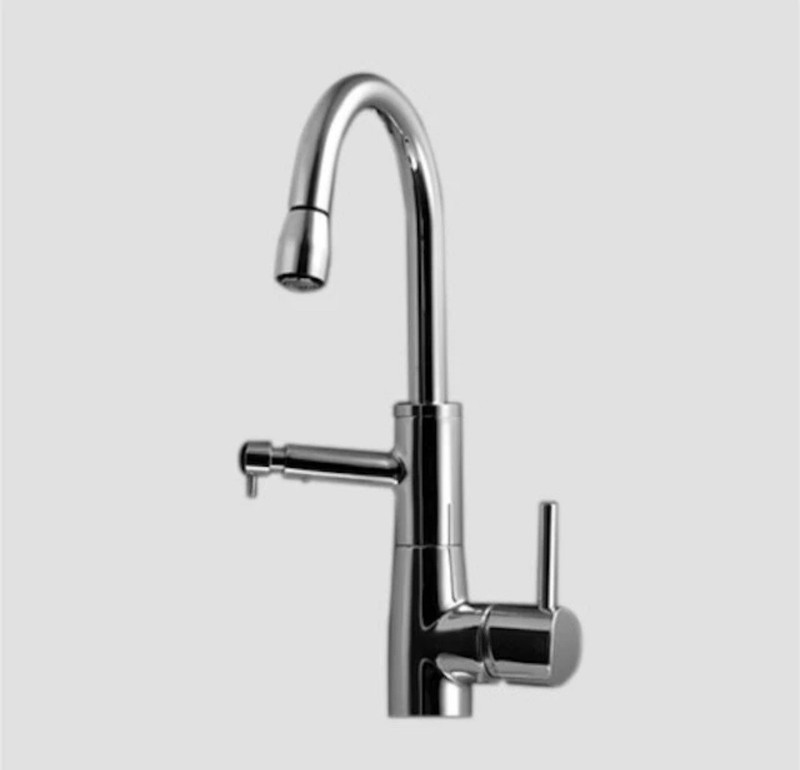 KWC SYSTEMA KITCHEN FAUCET WITH INTEGRATED SOAP DISPENSER 8-INCH
