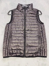 Universo Down Vest Women M Black Puffer Sleeveless Packable Jacket
