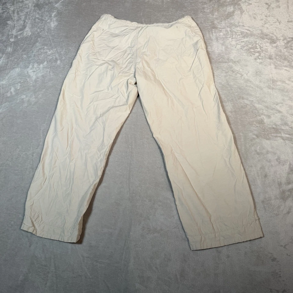 Pantalones Columbia Mujer Pequeños Beige Senderismo Aire Libre Capri Algodón Mezcla Nailon Foto 4 de 4