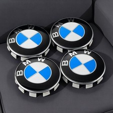 4x Für BMW Felgendeckel Nabendeckel Blau 68mm Radnabenkappen Radkappe