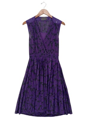 NüMPH Empirekleid Damen Kleid Gr. DE 36 lila Casual-Look