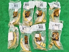 Lot of 8 Amerock Heavyweight Brass Finish Handrail Brackets BP2266-3, Made USA